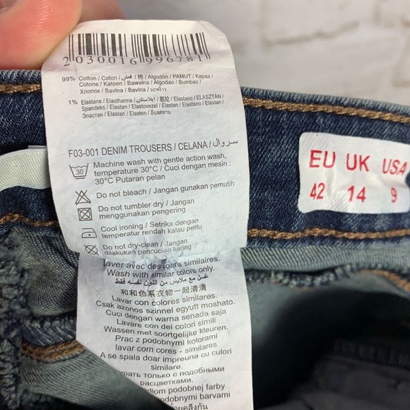 Camaieu Straight Leg Stretch Midrise Jeans 9 - Picture 7 of 7